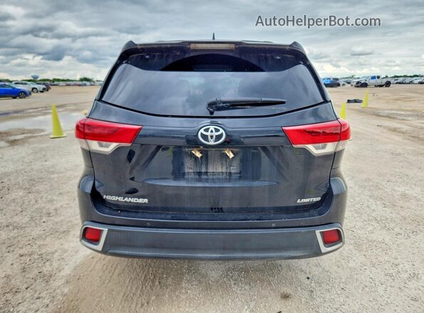 5TDYZRFHXKS326690 2019 TOYOTA HIGHLANDER Черный Вид сзади