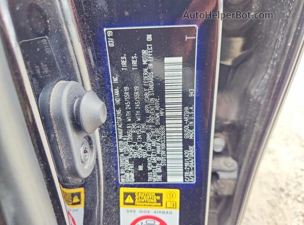 5TDYZRFHXKS326690 2019 TOYOTA HIGHLANDER Черный Вид подкапотного пространства