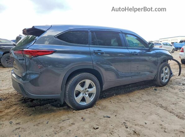 5TDZARAH0PS526312 2023 TOYOTA HIGHLANDER Серый Задняя правая четверть