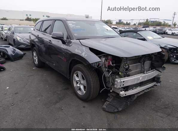 5TDZARAH8PS526705 2023 TOYOTA HIGHLANDER Gray Панорамний вид салону 360°
