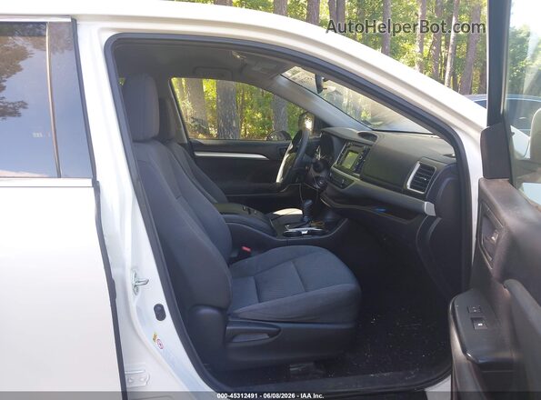 5TDZARFH0GS020844 2016 TOYOTA HIGHLANDER White Вид салону спереду