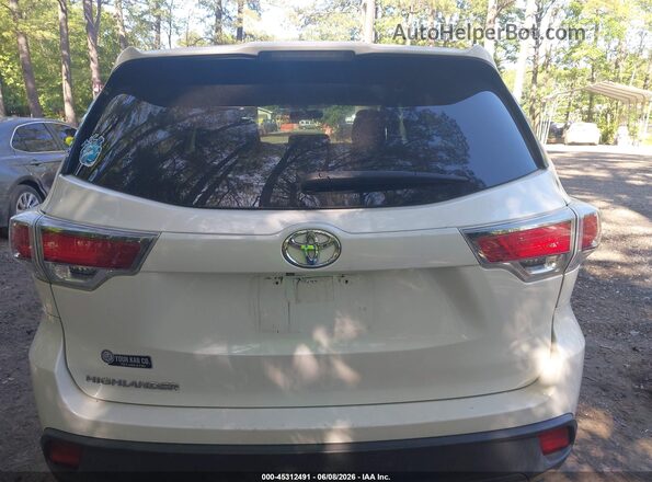 5TDZARFH0GS020844 2016 TOYOTA HIGHLANDER White 