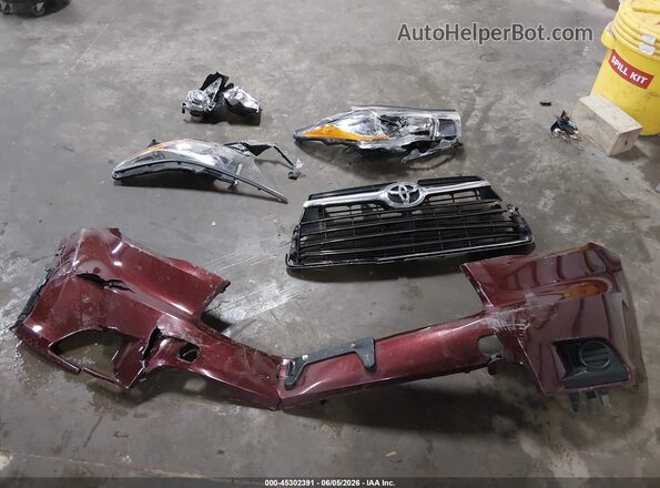 5TDZARFH0GS021346 2016 TOYOTA HIGHLANDER Maroon Widok zestawu wskaźników