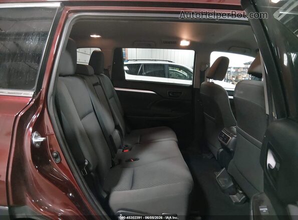 5TDZARFH0GS021346 2016 TOYOTA HIGHLANDER Maroon Widok naklejki z numerem VIN