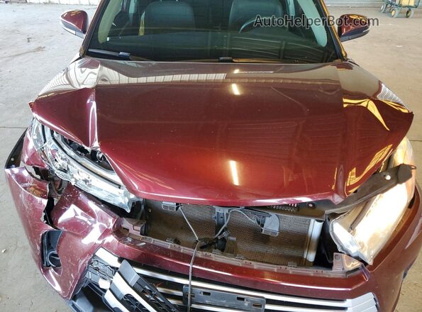 5TDZARFH0JS035349 2018 TOYOTA HIGHLANDER Burgundy Вид підкапотного простору