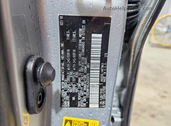 5TDZARFH0JS035819 2018 TOYOTA HIGHLANDER Серебряный Вид наклейки с VIN-кодом