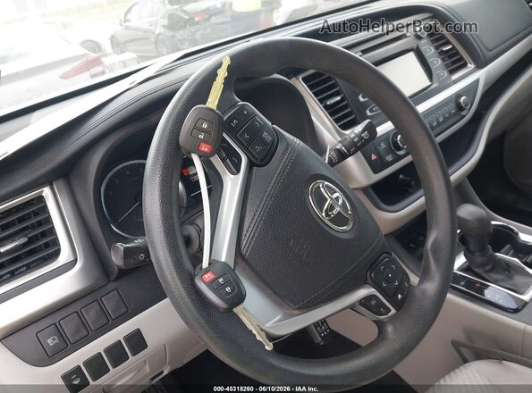 5TDZARFH0JS039238 2018 TOYOTA HIGHLANDER Gray Вид панелі приладів