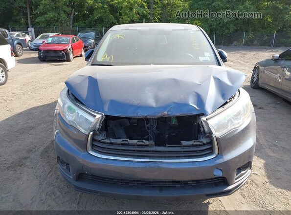5TDZARFH1GS022800 2016 TOYOTA HIGHLANDER Blue ხელსაწყოთა პანელის ხედი