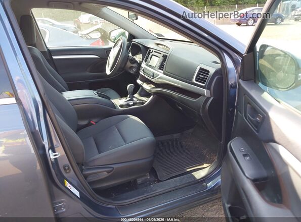 5TDZARFH1GS022800 2016 TOYOTA HIGHLANDER Blue წინა სალონის ხედი