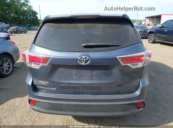 5TDZARFH1GS022800 2016 TOYOTA HIGHLANDER Blue 