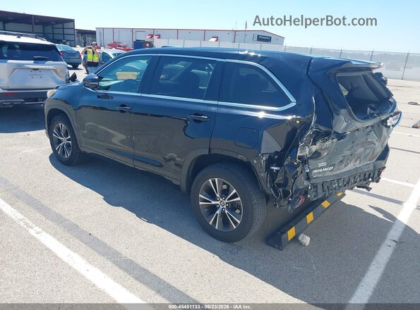 5TDZARFH2JS032873 2018 TOYOTA HIGHLANDER Black Задня ліва чверть