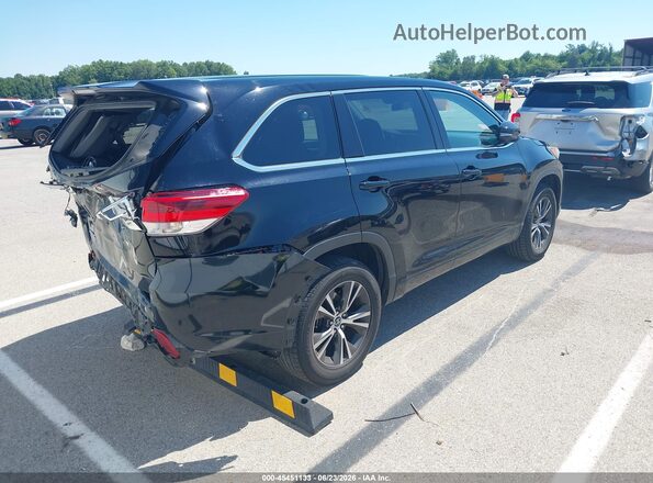 5TDZARFH2JS032873 2018 TOYOTA HIGHLANDER Black Задня права чверть