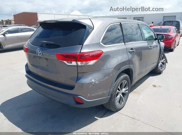 5TDZARFH3JS038892 2018 TOYOTA HIGHLANDER Серый Задняя правая четверть