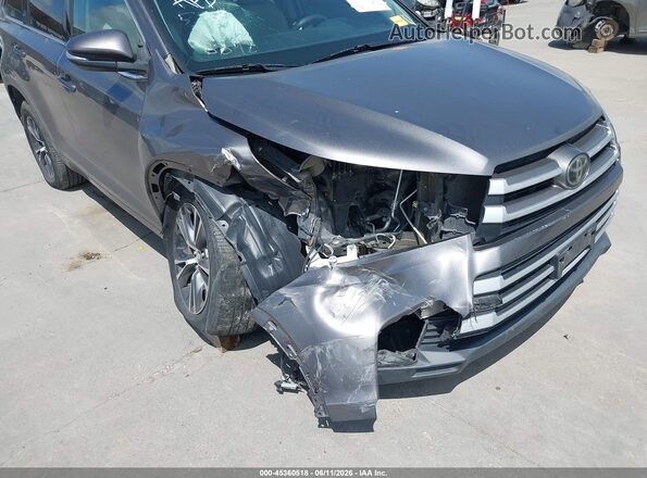 5TDZARFH3JS038892 2018 TOYOTA HIGHLANDER Серый Вид спереди