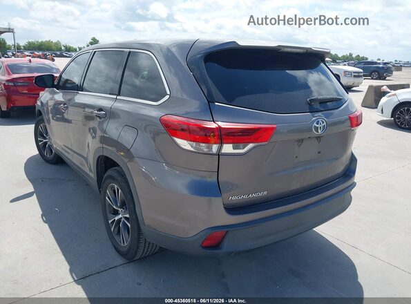 5TDZARFH3JS038892 2018 TOYOTA HIGHLANDER Серый Задняя левая четверть