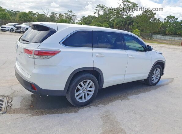 5TDZARFH5GS019494 2016 TOYOTA HIGHLANDER White Rear right