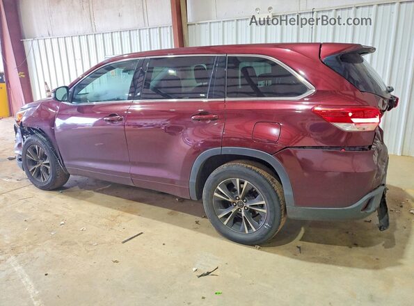 5TDZARFH7HS027422 2017 TOYOTA HIGHLANDER Maroon Tył lewy