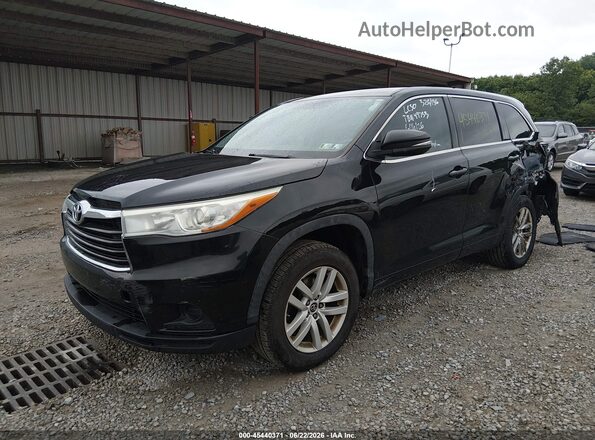 5TDZARFH9GS017232 2016 TOYOTA HIGHLANDER Black Передня ліва чверть