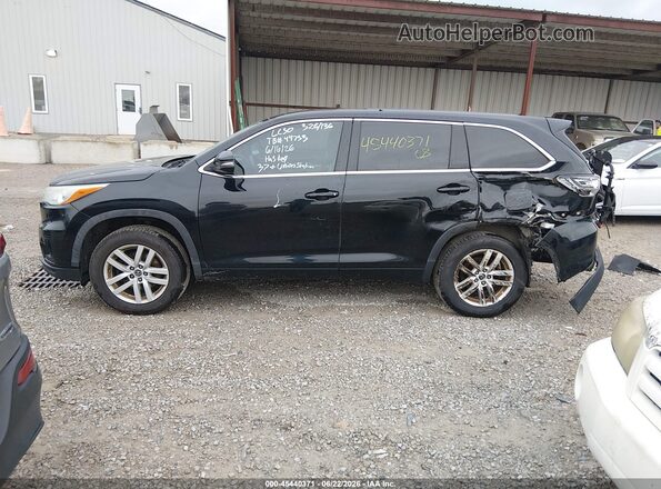 5TDZARFH9GS017232 2016 TOYOTA HIGHLANDER Black Панорамний вид салону 360°