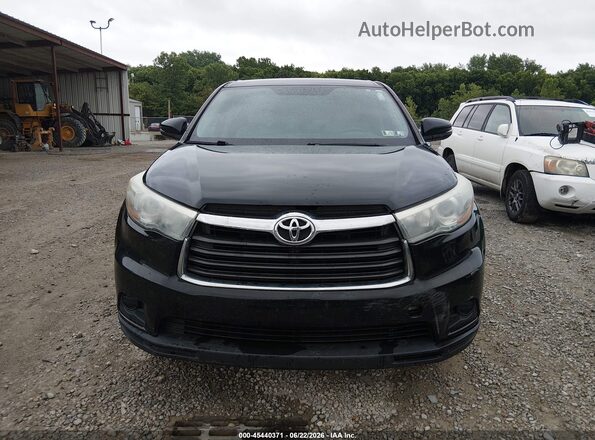 5TDZARFH9GS017232 2016 TOYOTA HIGHLANDER Black Вид щитка приладів