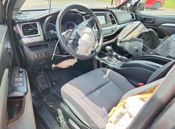 5TDZARFHXGS023007 2016 TOYOTA HIGHLANDER Gray Вид панелі приладів