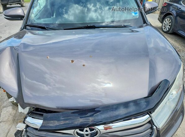 5TDZARFHXGS023007 2016 TOYOTA HIGHLANDER Gray Вид підкапотного простору