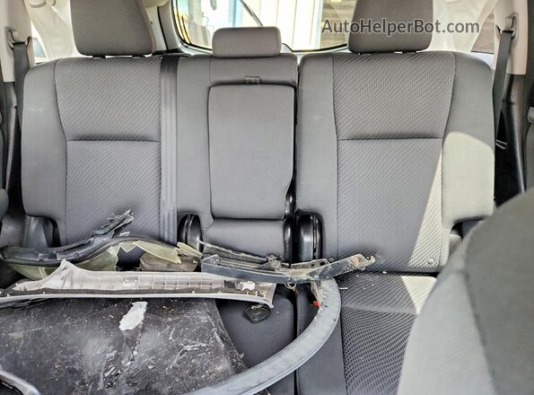 5TDZARFHXGS023007 2016 TOYOTA HIGHLANDER Gray Вид задніх сидінь