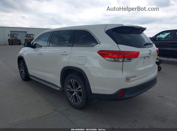 5TDZARFHXHS023445 2017 TOYOTA HIGHLANDER White Tył lewy