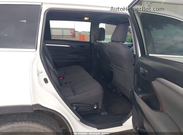 5TDZARFHXHS023445 2017 TOYOTA HIGHLANDER White Widok naklejki z numerem VIN