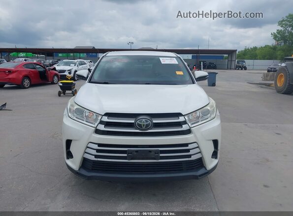 5TDZARFHXHS023445 2017 TOYOTA HIGHLANDER White Widok zestawu wskaźników