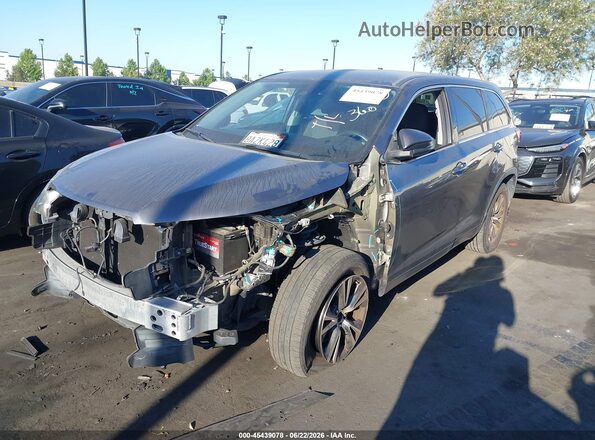5TDZARFHXJS034337 2018 TOYOTA HIGHLANDER Gray Вид спереду