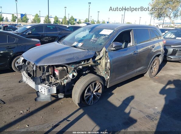 5TDZARFHXJS034337 2018 TOYOTA HIGHLANDER Gray Передня ліва чверть
