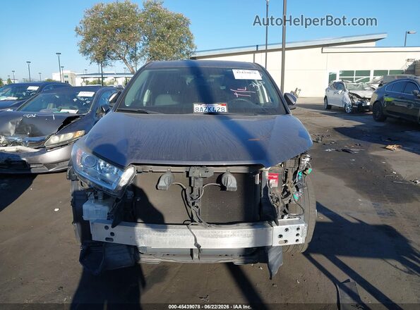 5TDZARFHXJS034337 2018 TOYOTA HIGHLANDER Gray Вид щитка приладів