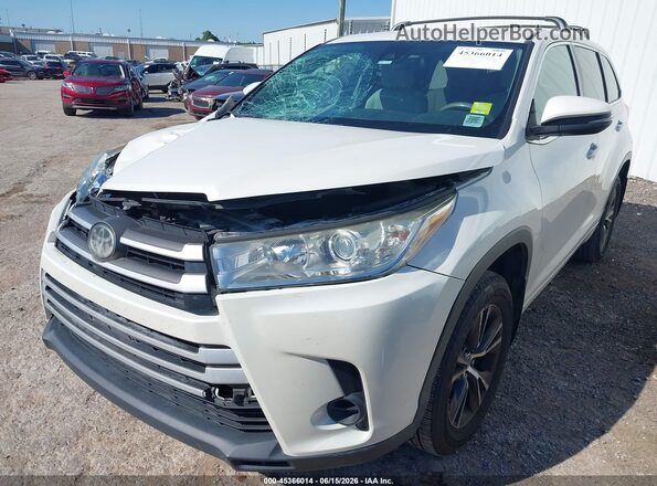 5TDZARFHXJS038873 2018 TOYOTA HIGHLANDER Белый Передняя левая четверть