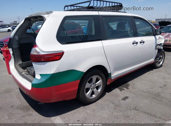 5TDZK3DC3GS757375 2016 TOYOTA SIENNA White Задня права чверть