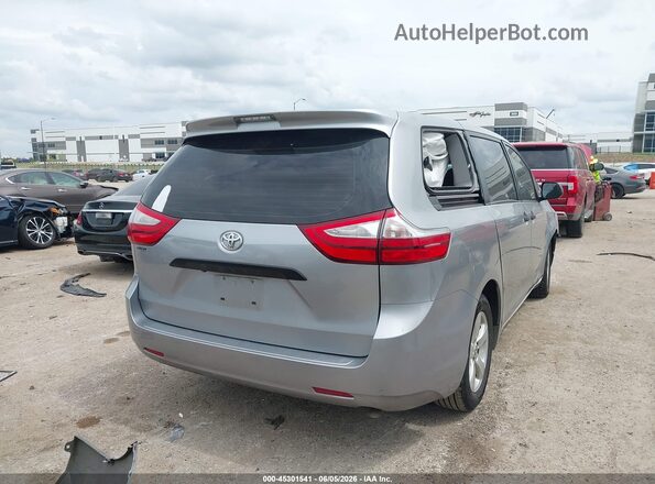 5TDZK3DC6GS717470 2016 TOYOTA SIENNA Silver Հետևի աջ