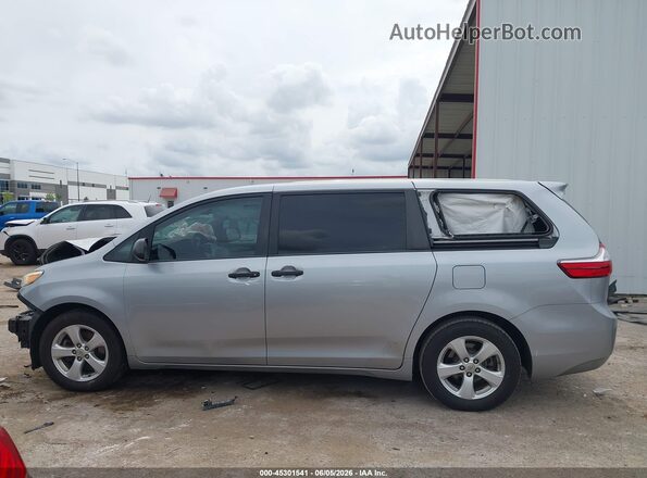 5TDZK3DC6GS717470 2016 TOYOTA SIENNA Silver Սալոնի 360 աստիճան տեսք
