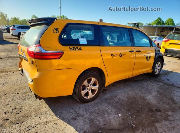 5TDZK3DC9GS756019 2016 TOYOTA SIENNA Желтый Задняя правая четверть