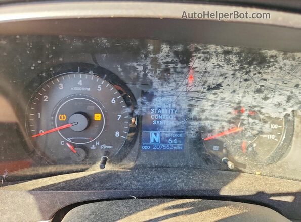 5TDZK3DC9GS756019 2016 TOYOTA SIENNA Желтый Вид щитка приборов