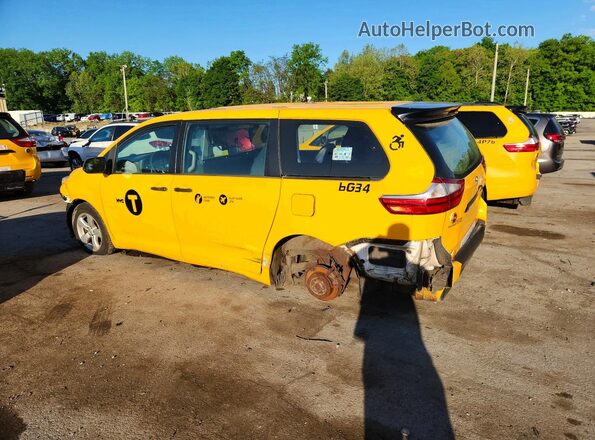 5TDZK3DC9GS756019 2016 TOYOTA SIENNA Желтый Задняя левая четверть