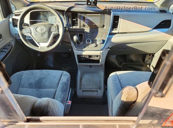 5TDZK3DC9GS756019 2016 TOYOTA SIENNA Желтый Вид панели приборов