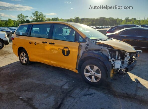 5TDZK3DC9GS756019 2016 TOYOTA SIENNA Желтый Передняя правая четверть