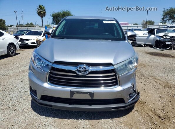 5TDZKRFH0GS159403 2016 TOYOTA HIGHLANDER Silver Դիմացի տեսք