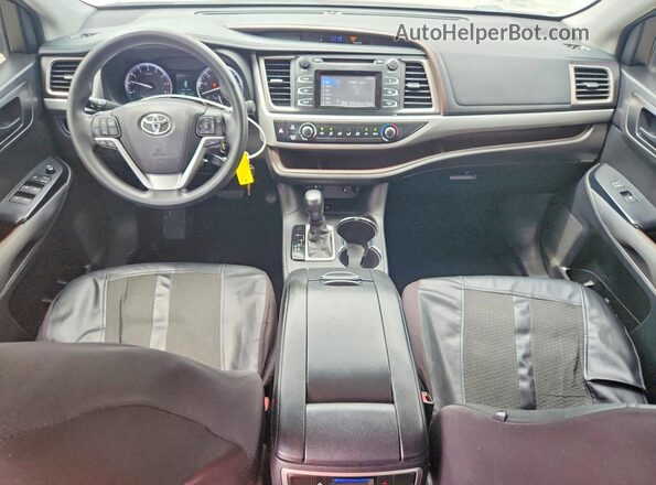 5TDZKRFH5GS174348 2016 TOYOTA HIGHLANDER Burgundy Առջևի վահանակի տեսք