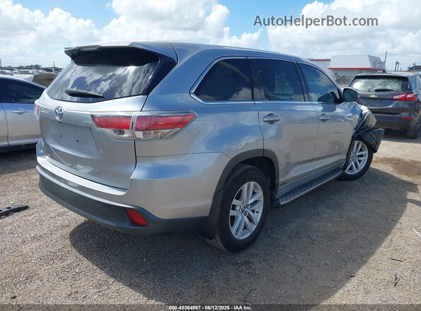 5TDZKRFHXGS153155 2016 TOYOTA HIGHLANDER Silver 
