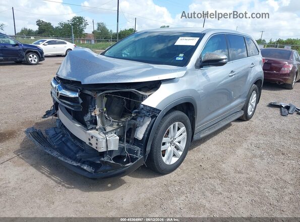 5TDZKRFHXGS153155 2016 TOYOTA HIGHLANDER Silver 