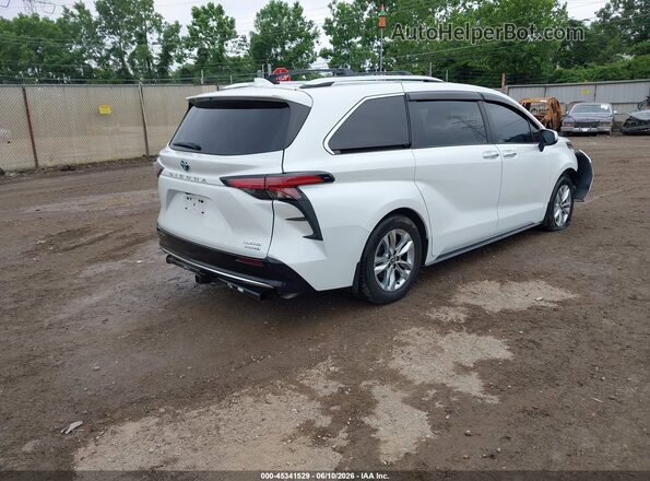 5TDZRKEC2NS088274 2022 TOYOTA SIENNA Белый Задняя правая четверть