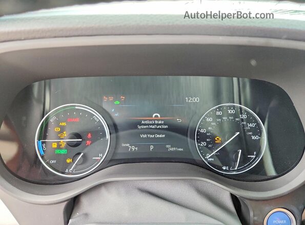 5TDZRKEC2RS209214 2024 TOYOTA SIENNA White Вид щитка приладів