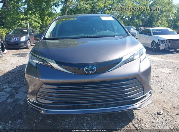 5TDZRKEC3MS029071 2021 TOYOTA SIENNA Gray Вид задньої частини салону