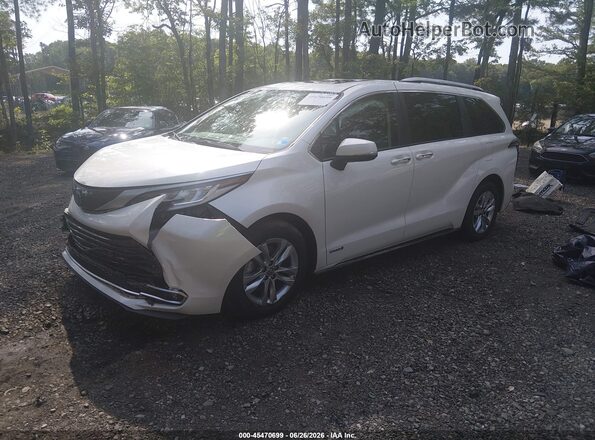 5TDZRKEC7MS041711 2021 TOYOTA SIENNA White Առջևի ձախ երեք քառորդ տեսարան